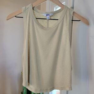 JoyLab Cream Ribbed Tank Top